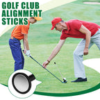2 Pcs Golf Alignment Sticks Magnetic Golf Alignment Rods Golf Club Lie Angle Tool Plastic Golf Swing Training Aid 2 Section Retr