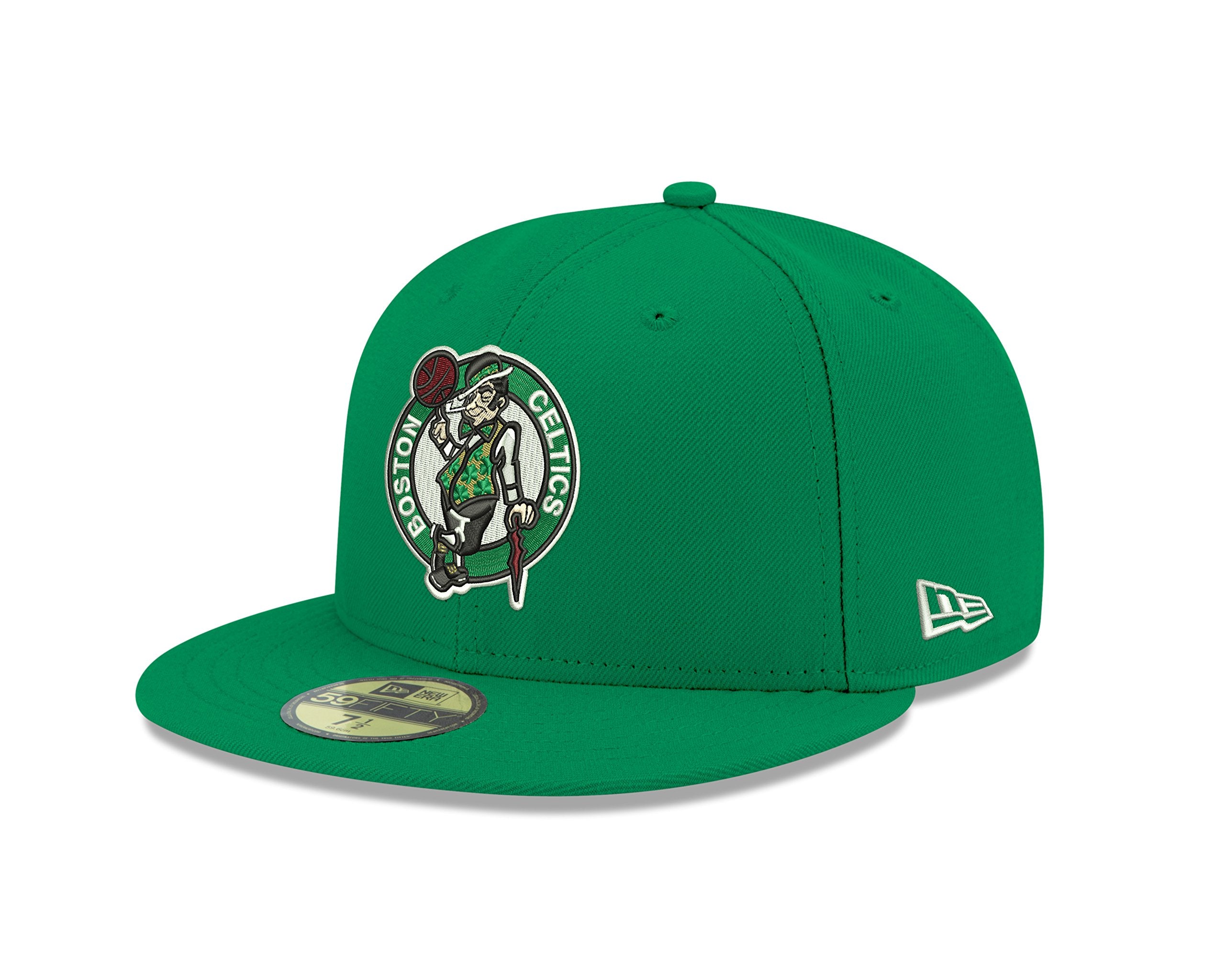 New Era NBA Boston Celtics Mens Official 59FIFTY Fitted Cap, 7.375, Kelly
