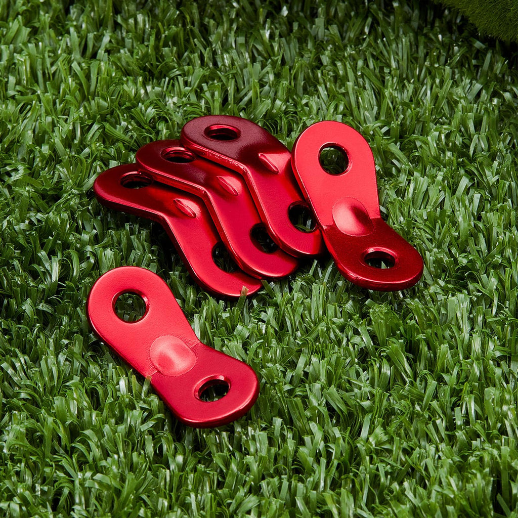 Satinior 20 Pieces Aluminum Alloy Guyline Cord Adjuster Tent Tensioners Rope Adjuster Tent Rope Adjusters For Outdoor Camping Hi