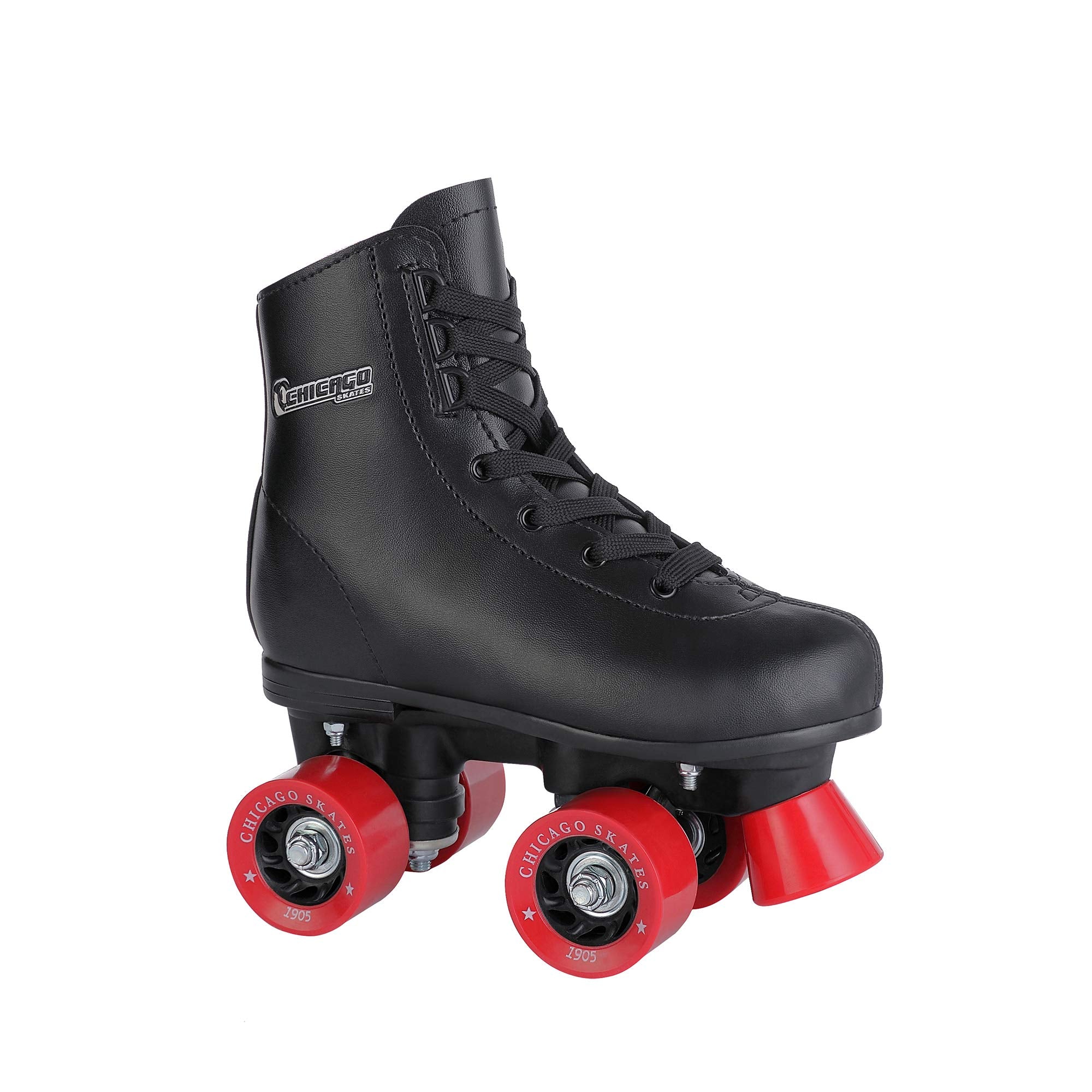 Chicago Boys Rink Roller Skate - Black Youth Quad Skates - Size 1