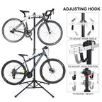 Kong Ming Car Bike Rack Garage Storage - 2 Bicycle Vertical Hanger Parking Rack Gravity Floor Storage Stand - Fully Adjustable G