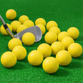 JAYA 12 Pack Foam Golf Practice Balls, Realistic Feel and Limited Flight, Soft for Indoor or Outdoor Training, Yellow