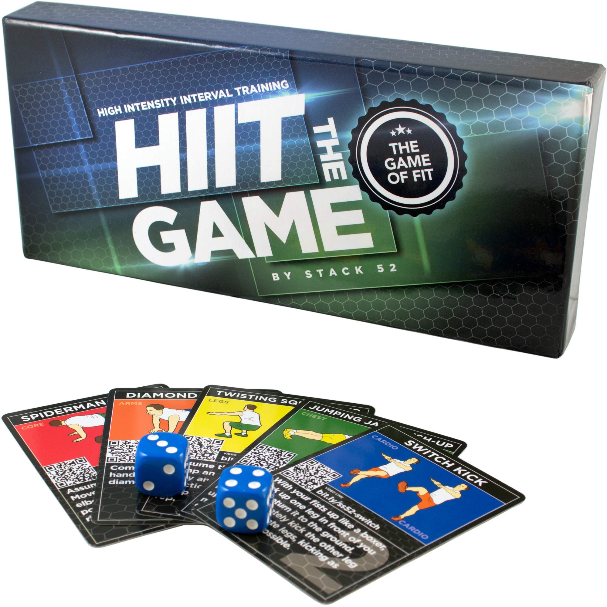 Stack 52 Hiit Interval Workout Game. Designed By Military Fitness Expert. Video Instructions Included. Bodyweight Exercises, No 