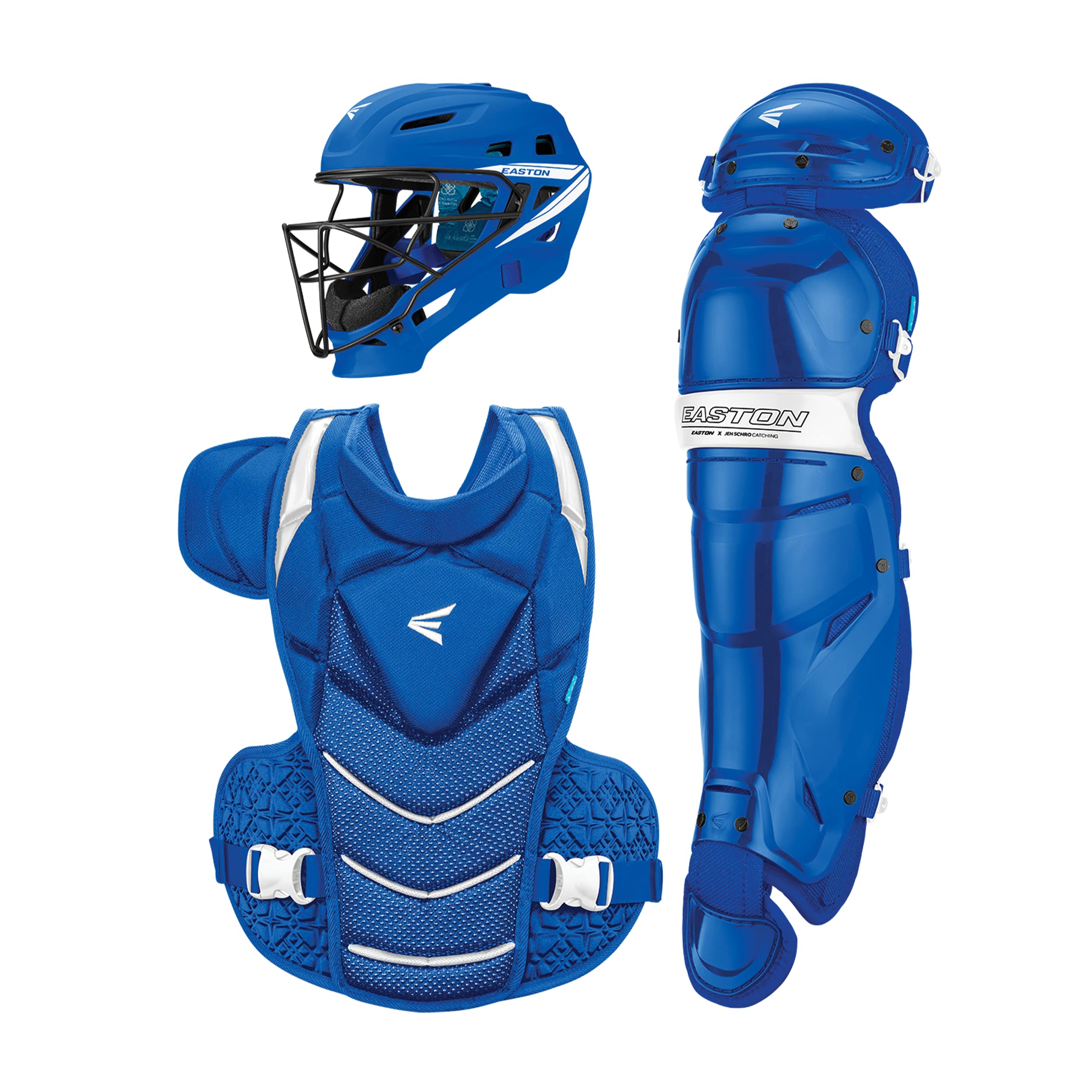 Easton | JEN SCHRO THE VERY BEST Fastpitch Softball Catchers Set | Royal | Medium