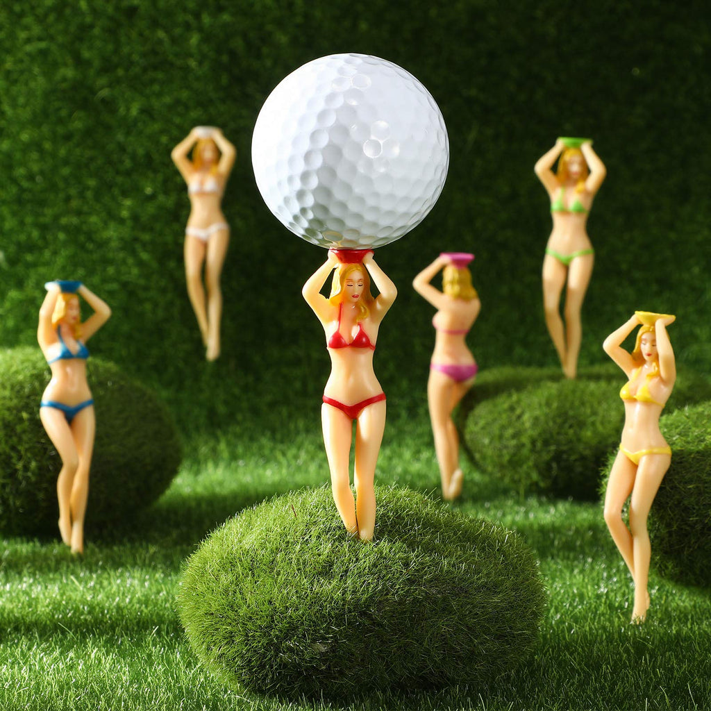 Sumind 8 Pcs Colored Golf Tees Funny Golf Tees 3 Inch Golf Practice Novelty Tees White Elephant Stocking Stuffer Gifts For Golfe