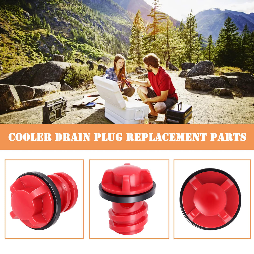 Cooler Drain Plugs Compatible With Yeti'S Line Of Roadie, Tundra, And Tank Coolers And Rtic Coolers Leak-Proof Accessories,Pack