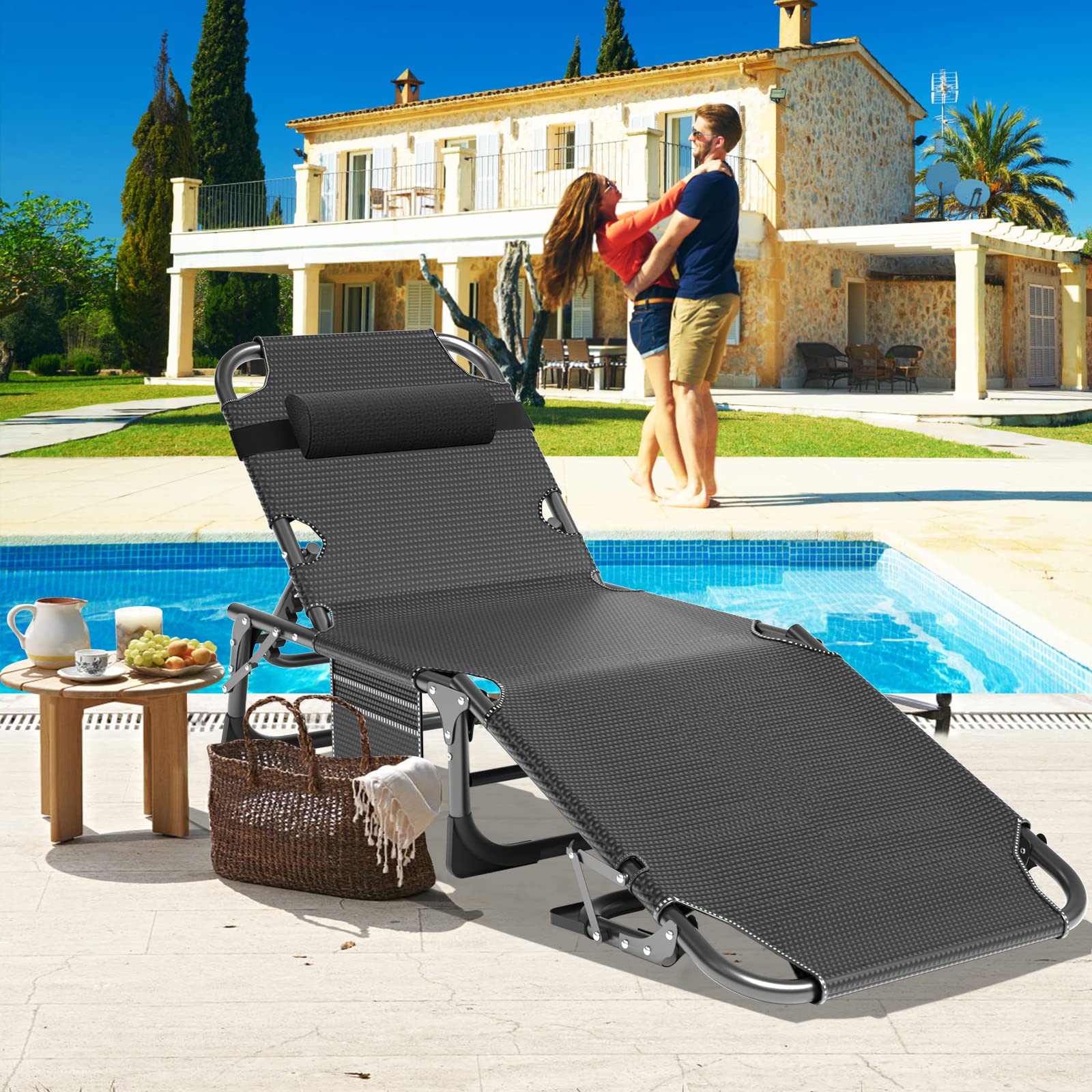 Aboron Foldable Camping Cots For Adults, Double Layer 1200D 500Lb Loading Cot For Sleeping, Heavy Duty Guest Bed With Mattress C