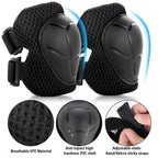 WayEee Kids Bike Helmet Set Skateboard Knee Pads, Helmet Pad Set Protective Gear Set, Adjustable for Girls Kids 3-10 Helmet Elbo