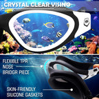 Win.Max Swimming Goggles Swim Goggles Anti Fog Anti Uv No Leakage Clear Vision For Men Women Adults Teenagers
