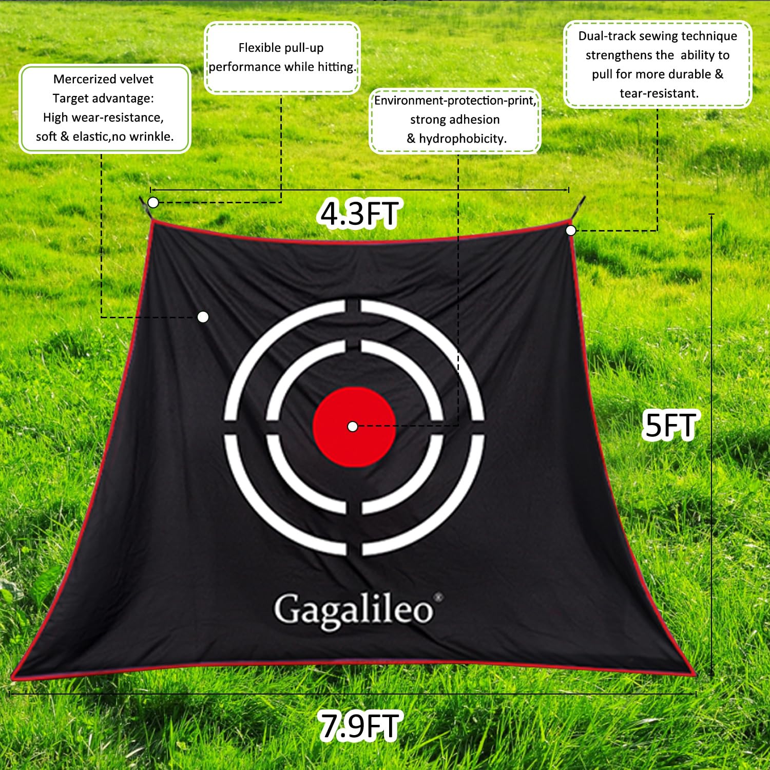 Golf Practice Net Golf Net For Backyard Golf Nets For Indoor Use Driving Range Net Golf Hitting Nets 12X7X66Ft Home Driving Rang
