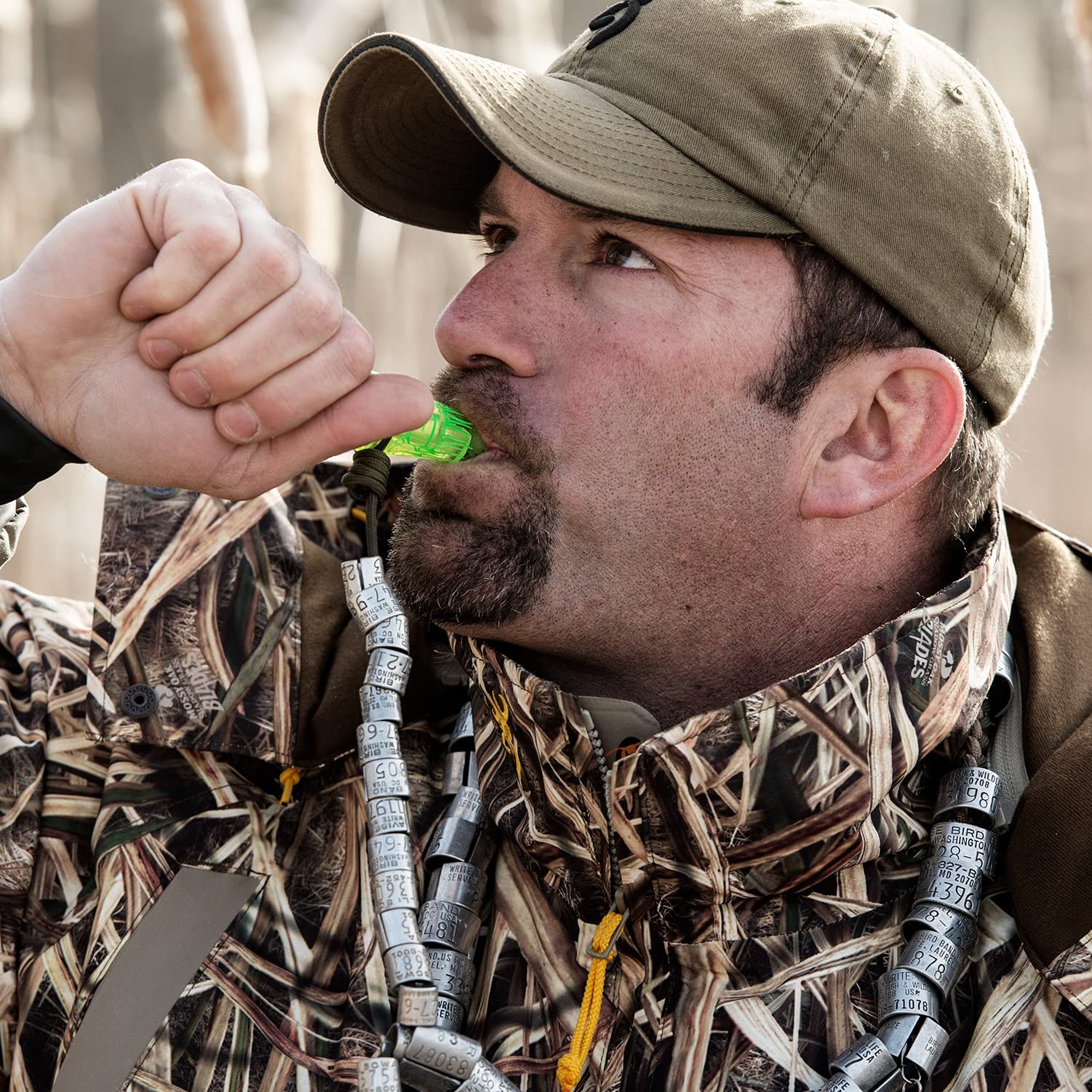 Zink Atm Green Machine Polycarbonate Double Reed Durable Hunting Waterfowl Duck Game Call - Huge Range Of Tones With Great Botto