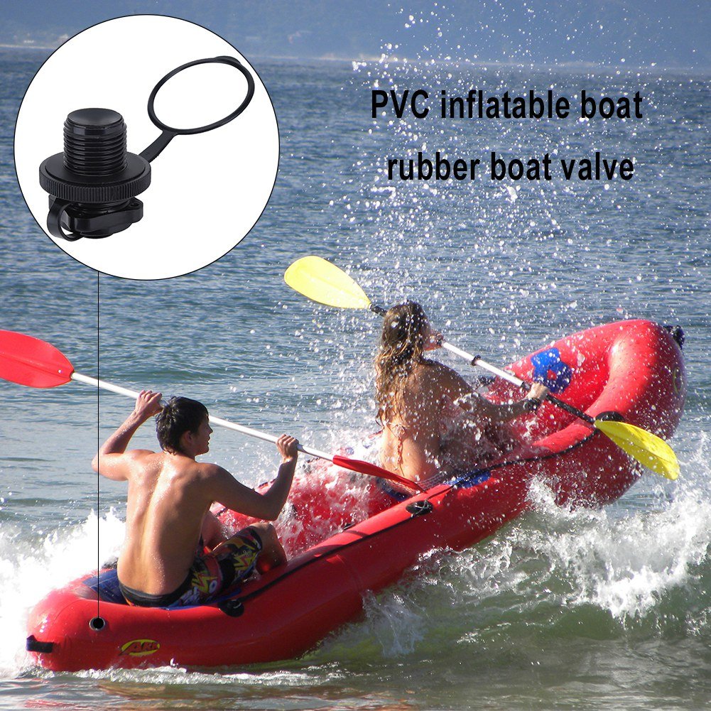 Alomejor Inflatable Boat Air Valve Screw 2Pcs Valve Air Valve Replacement For Inflatable Boat Jilong Fishing Boat Airbed Raft
