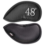 Craftsman Golf 1Pc 48? Left Handed Synthetic Leather Black Golf Club Head Cover Wedge Iron Protector 48 Degree (1Pc 48?)