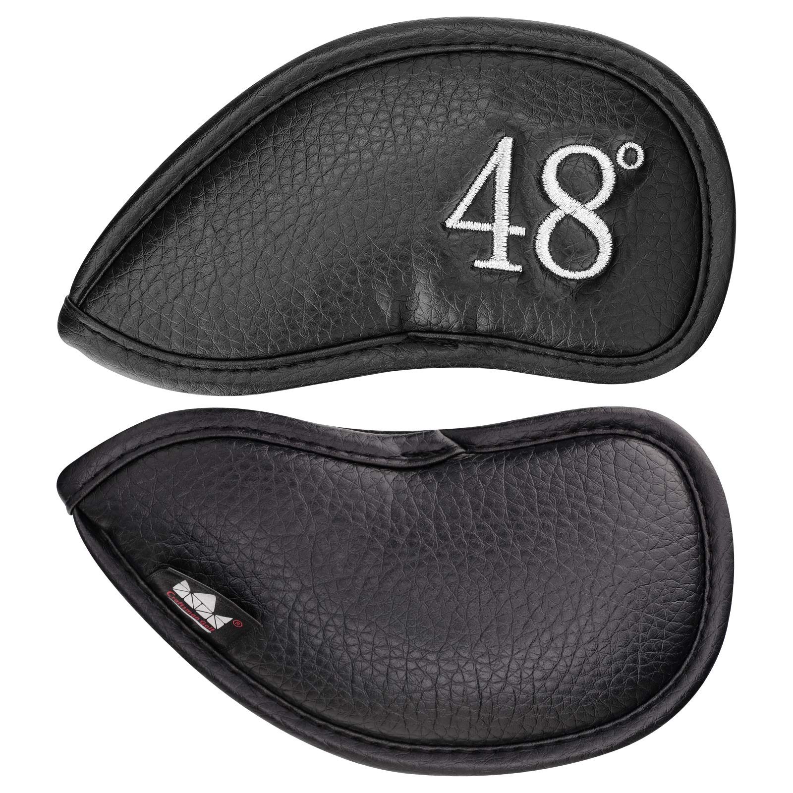Craftsman Golf 1Pc 48? Left Handed Synthetic Leather Black Golf Club Head Cover Wedge Iron Protector 48 Degree (1Pc 48?)