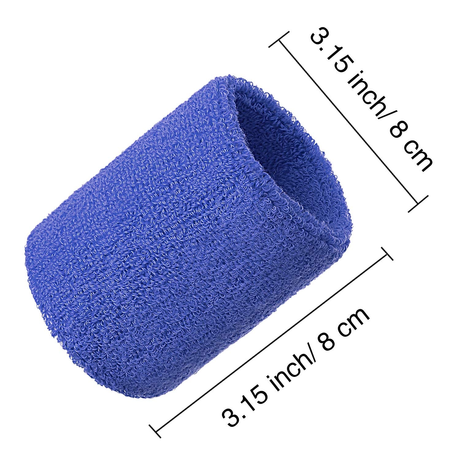 12 Pack Sweatbands Sports Wristband Sweat Band For Men And Women, Good For Tennis, Basketball, Running, Gym, Working Out (Multic