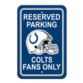 Fremont Die NFL Indianapolis Colts Team Sign, 12 x 18, Reserved Parking Sign (90224)