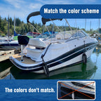 Affordura Boat Fender 4 Pack Boat Bumpers Fenders With 4 Ropes, Boat Bumpers For Pontoon Boat Fenders Inflatable (Black, 5.5 Inc