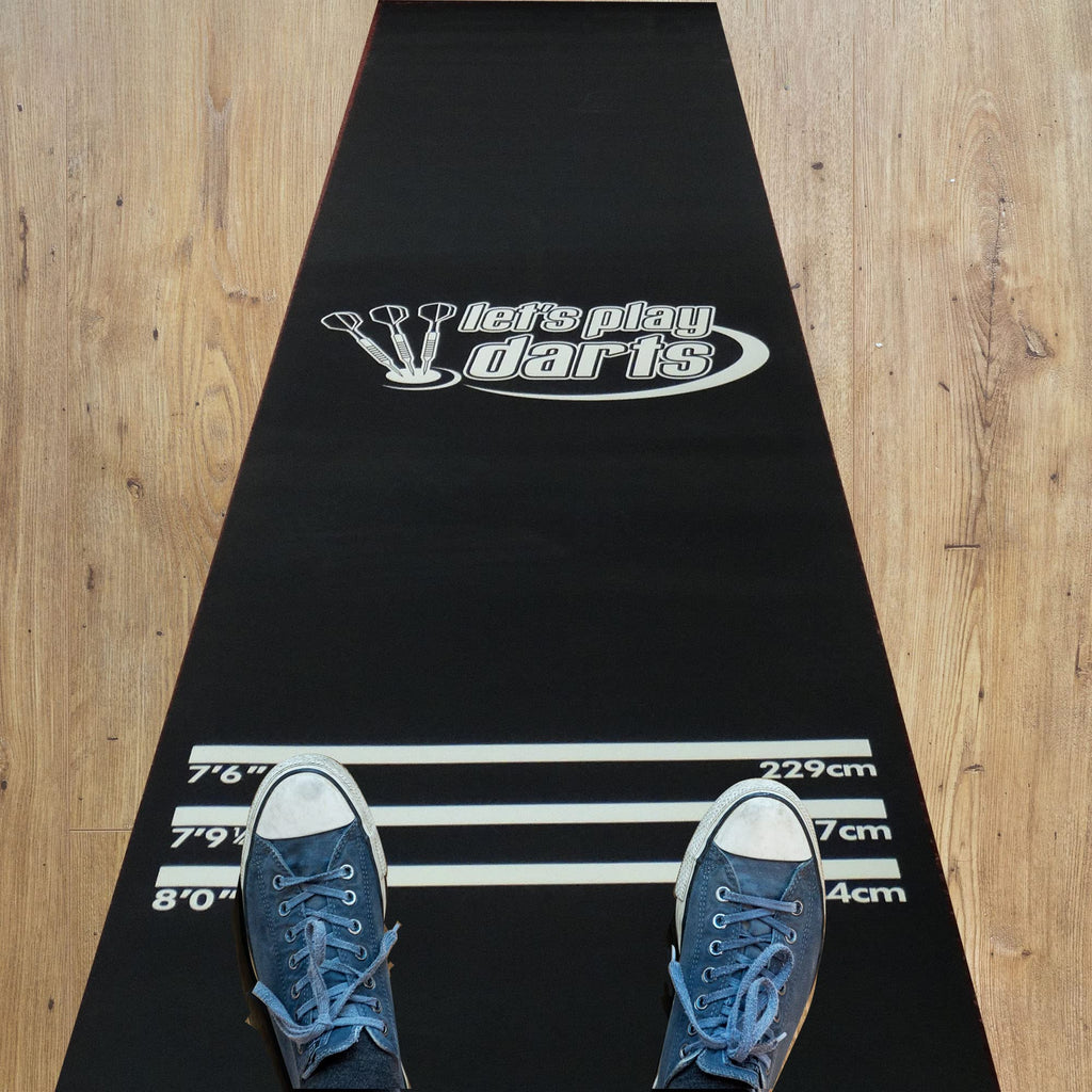 Dart World Lets Play Dart Mat 47635 - Rubber Dart Mat Protect Your Floors And Improve Your Aim