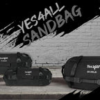 Yes4All Workout Sandbags, Heavy Duty Sandbags For Fitness, Conditioning, Mma & Combat Sports - Black - M