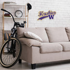 Rico Industries Ncaa Washington Huskies Distressed Shape Cut Pennant - Home And Living Room D  Cor - Soft Felt Ez To Hang