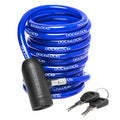 Dockslocks Coiled Security Cable With Key Lock (5, 10, 15, 20 Or 25 Lengths), Weatherproof Multi-Purpose Anti-Theft Protection F