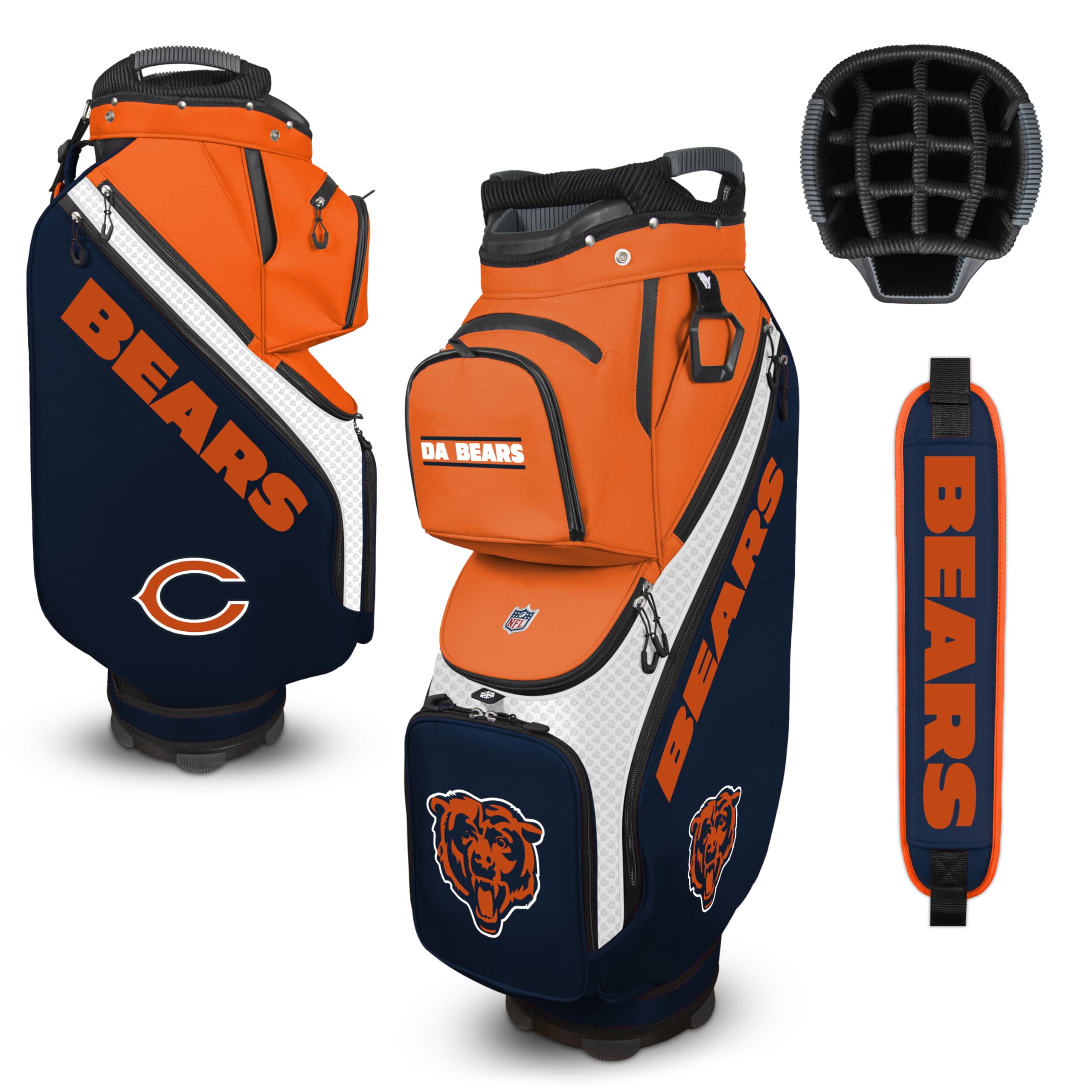 Team Effort Clubhouse Cooler Cart Bag NFL Chicago Bears