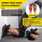 Nordic Hamstring Curl Strap - Holds 420 Pounds, Great For Hamstring Curls, Sit-Ups, Spanish Squats & Ab Workout - 5 Second Setup