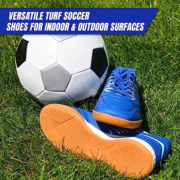 Valencia Indoor Soccer Shoes -Royal/White - Vizari Sports