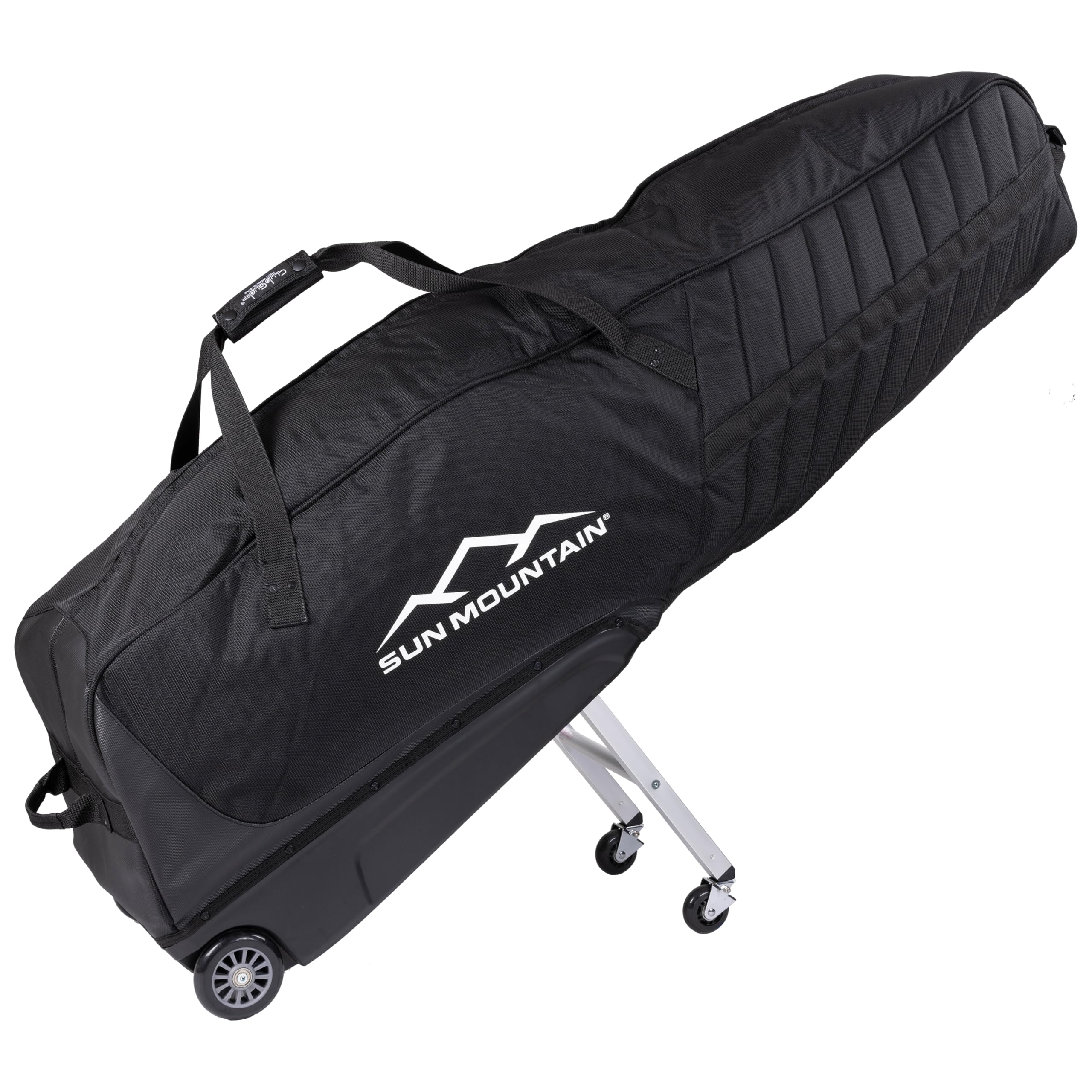 Sun Mountain ClubGlider Pro Oversize Golf Travel Bag, 4-Wheel Rolling Retractable-Leg System, Effortless Travel
