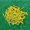 Crestgolf Professional 2 1/8 Deluxe Wood Golf Tees 100pcs (Yellow)