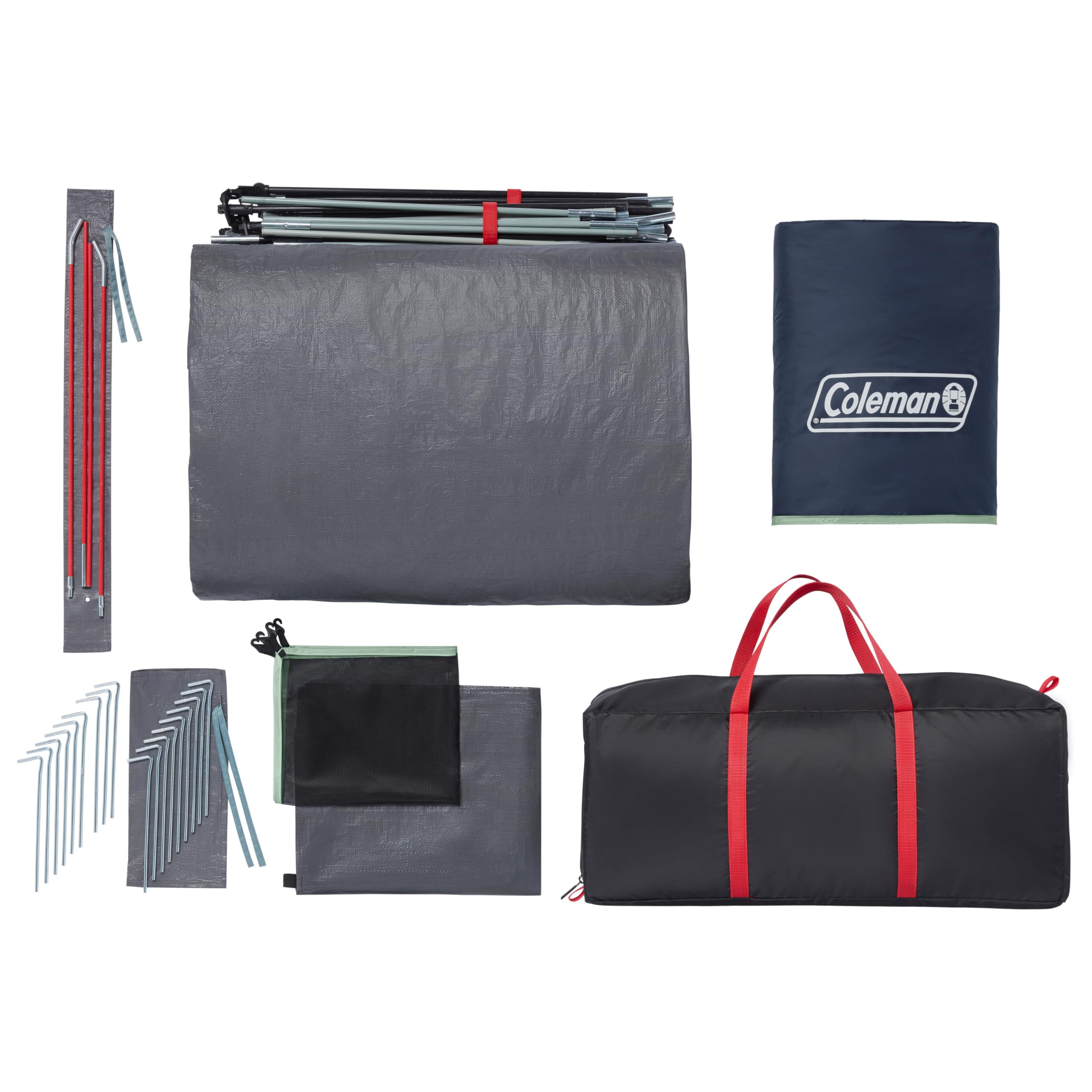 Coleman Skydome XL Large Family Tent with 5 Minute Setup, Weatherproof 8/12 Person Tent with Rainfly & Carry Bag, Fits Multiple