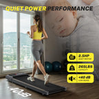 Wellfit Walking Pad Treadmill With Incline/Decline,300+ Lbs Capacity,2.5Hp Quiet Standing Under Desk Walking Jogging Running Mac