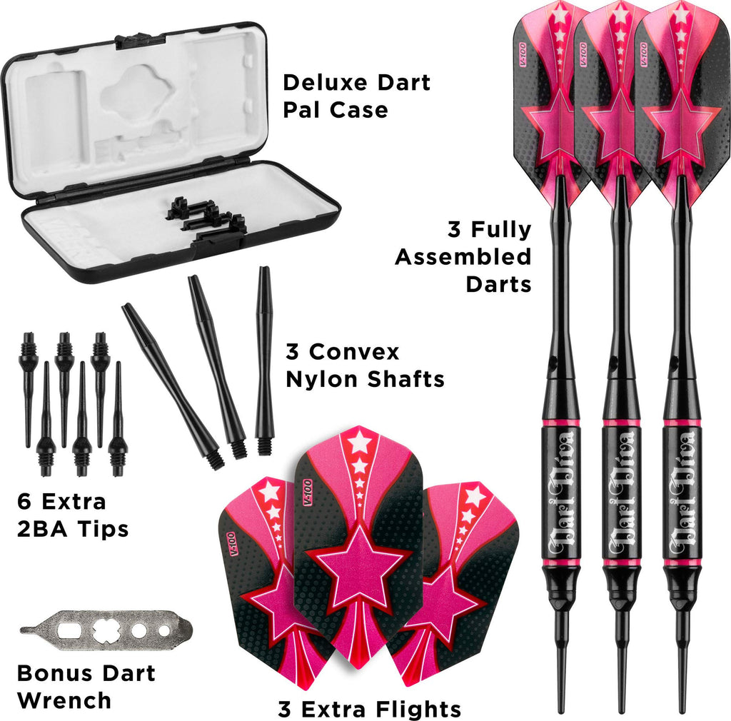 Viper Vanity Soft Tip Darts With Storage/Travel Case: Dart Diva, 16 Grams