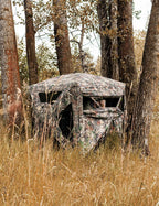 Tidewe Hunting Blind 270Full See Through With Windproof Curtain, Silent Magnetic Door & Sliding Windows, 2-3 Person Pop Up Groun