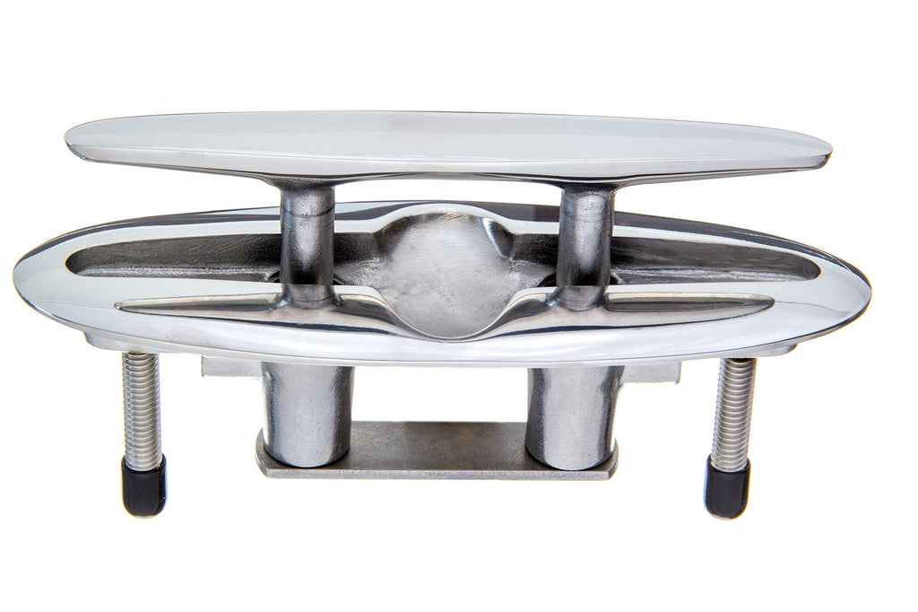 Attwood 66516-1 Retractable Low-Profile Stainless Steel Marine Boat 7-Inch Neat Cleat (66516-7)