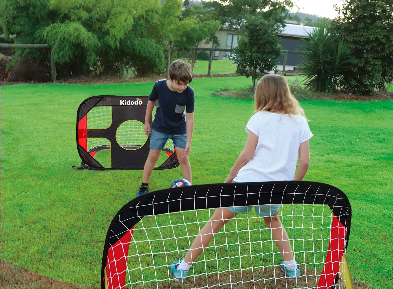 Kidodo Soccer Goal For Backyard Kids Soccer Goals Soccer Goals For Kids Pop Up Soccer Goal Net For Toddler Goal Net Targets Port