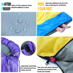Xelaro Sleeping Bags For Adults Kids - 3 Season Cold&Warm Weather Waterproof Camping Sleeping Bags - Lightweight Sleeping Bags F