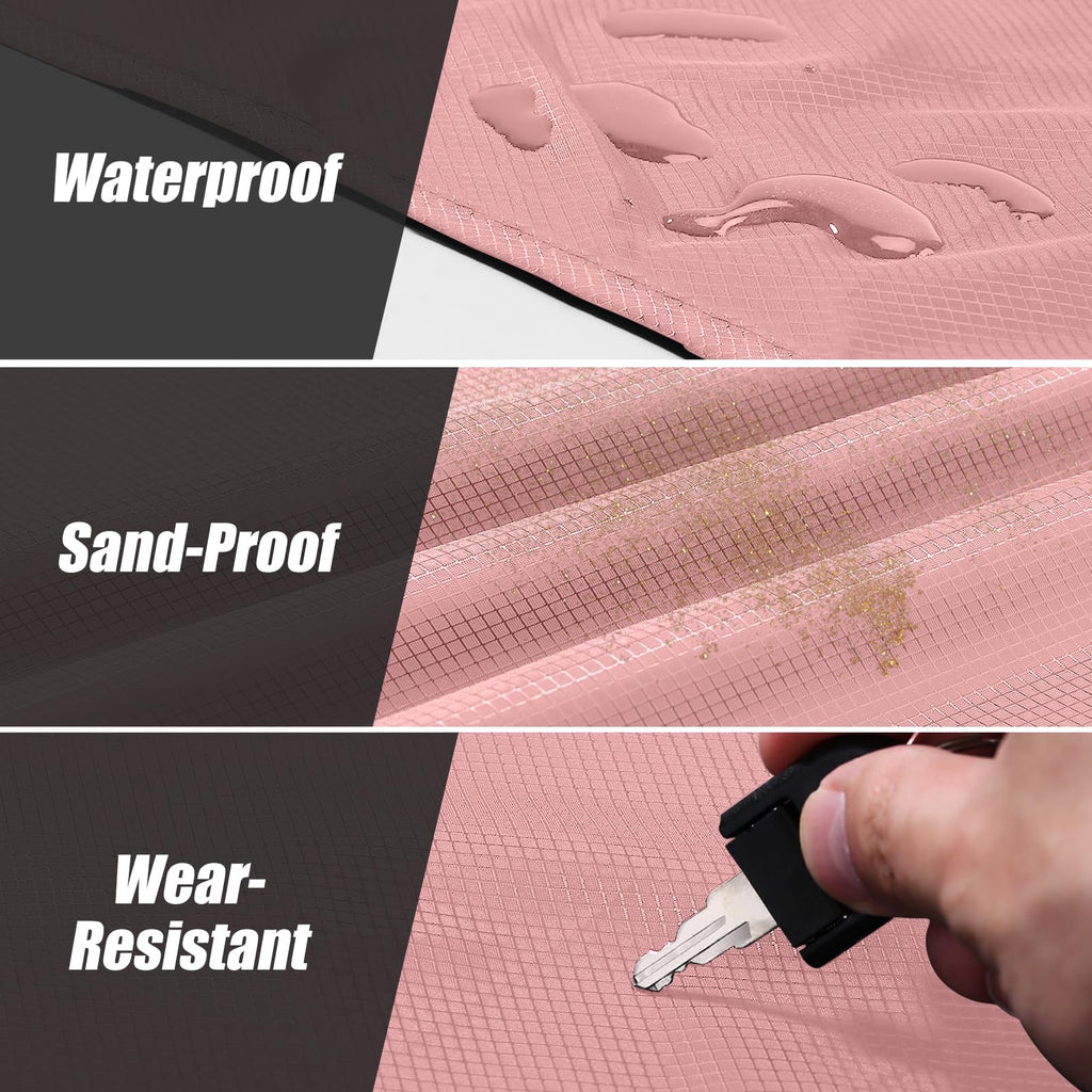 Odoland Beach Blanket Picnic Blanket, 43 X 63 Sandproof Waterproof Outdoor Pocket Blanket With Portable Bag, Foldable Lightweigh