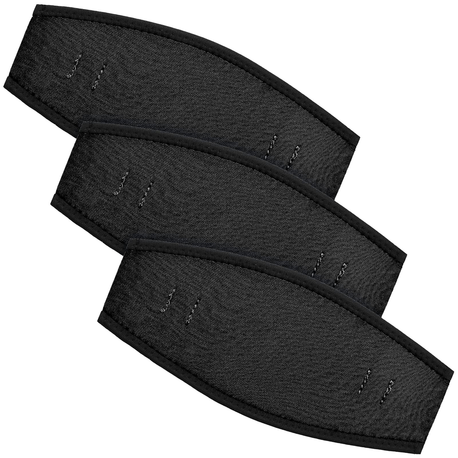 3 Pieces Neoprene Mask Strap Cover Neoprene Diving Mask Straps Hair Protector Wrap for Dive and Snorkel Masks Water Sports (Blac