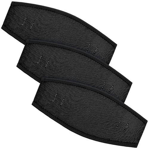 3 Pieces Neoprene Mask Strap Cover Neoprene Diving Mask Straps Hair Protector Wrap for Dive and Snorkel Masks Water Sports (Blac