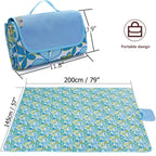 Fashionlive Picnic Blanket Beach Mat Extra Large Sandproof Waterproof Camping Blanket Portable Travel Blanket Play Mat For Outdo