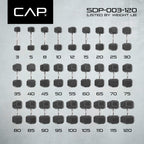 CAP Barbell 12-Sided Coated Dumbbell with Chrome Handle, Pair, 40 LB