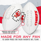 Franklin Sports Nfl Kansas City Chief Autograph Football - Official Size White Panel Souvenir Football For Autographs + Signatur