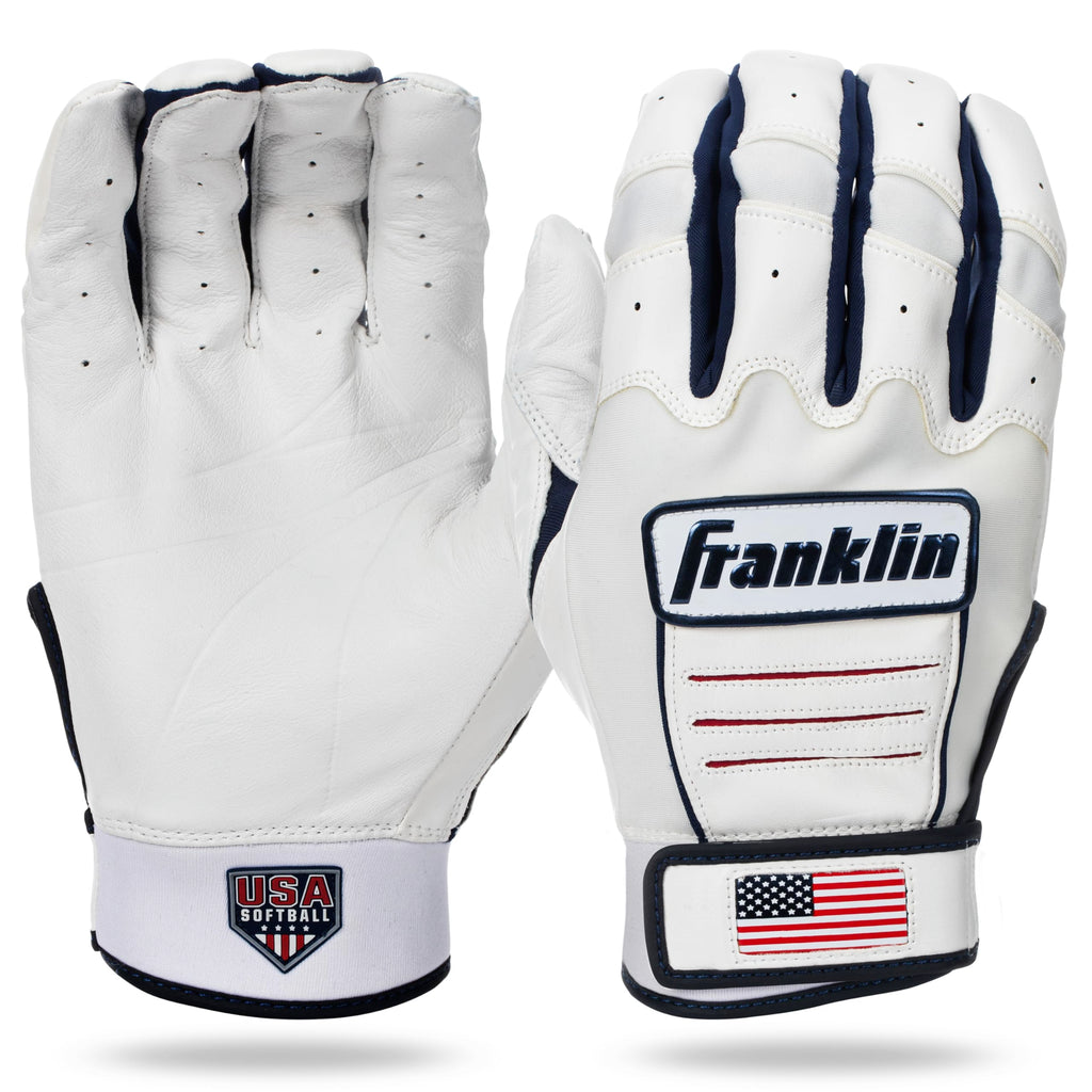 Franklin Sports Cfx Fp Softball Batting Gloves Pair, Women'S Large, Usa - Fastpitch