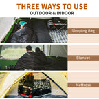 Geertop Flannel Sleeping Bag For Adults Xxl, Large Wide Camping Sleeping Bag 4 Season, 0 Degree Sleeping Bag For Winter Cold Wea