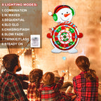 Christmas Games For Families, Light Up Dart Board For Kids Adults With 12 Sticky Balls Christmas Party Games Outdoor Indoor Yard