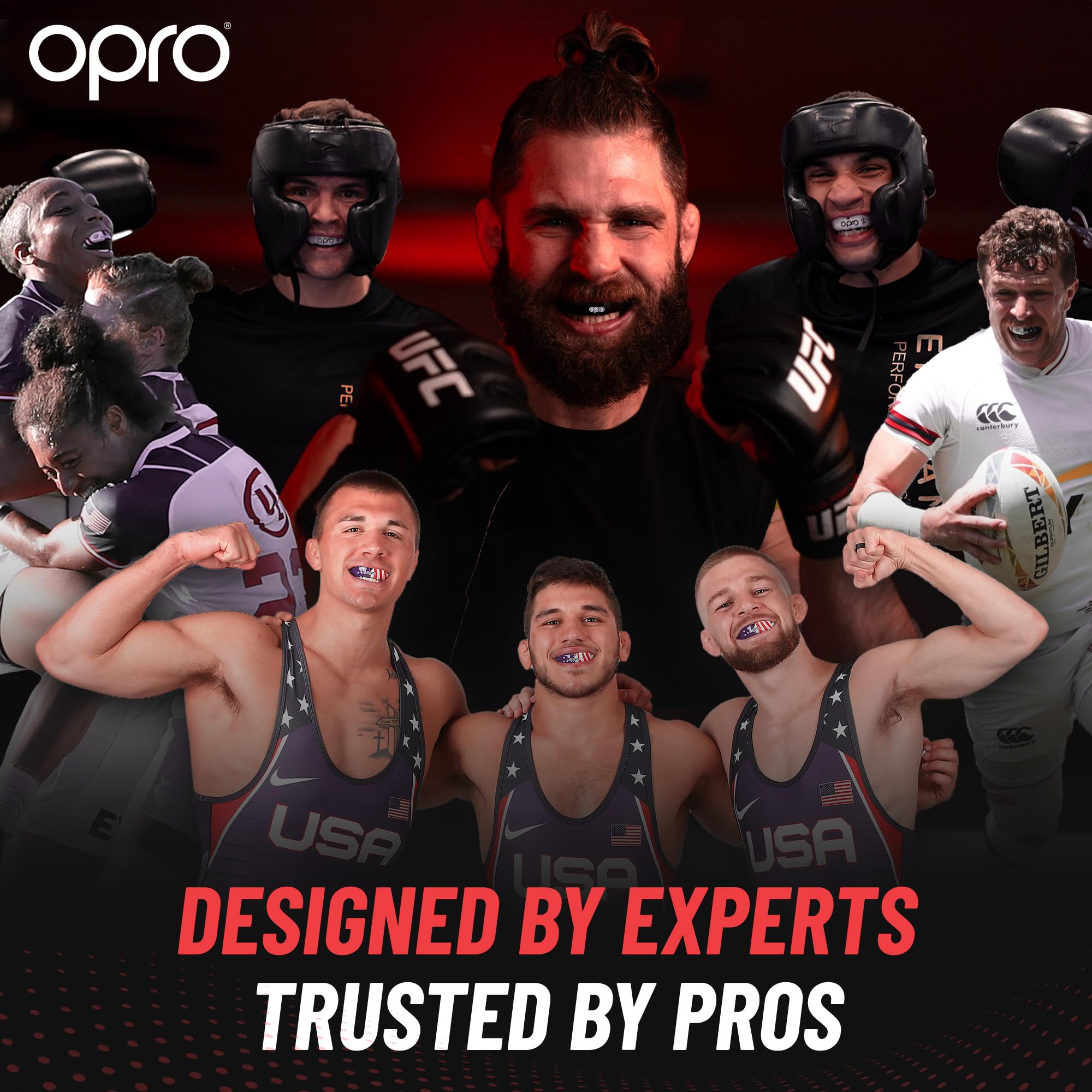 Opro Gold Level Ufc Mouthguard, Adults And Junior Sports Mouth Guard For Kids, Featuring Revolutionary Fitting Technology For Uf