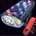 Victagen Bike Lights 8000 Lumen Bike Lights for Night Riding, 3 Cree LED Bike Headlight, Super Bright Bicycle Light with High Be