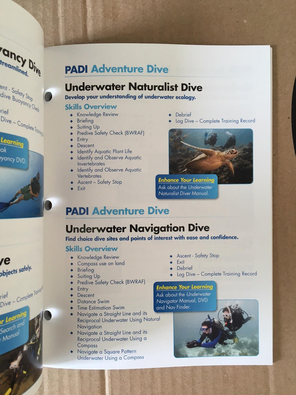 Padi Diver'S Blue Log And Training Record (70047) Rev. 3.0