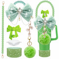 Green Bling Cup Accessories Set for Stanley 24/30/40oz, Rhinestone Boot